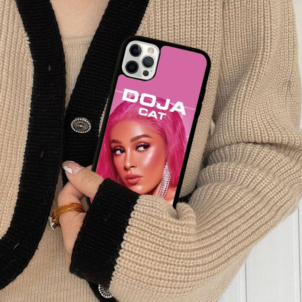 Doja Singer C-Cat Phone Case For IPhone 17 16 Pro Max Air 13 12 Mini 14 15 Plus 11 PC+TPU Back Cover
