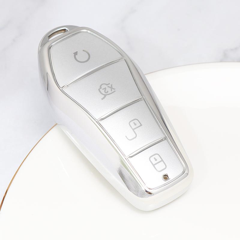 

Автоаксессуары Новый чехол-брелок из ТПУ для ключа автомобиля For BYD Han EV Dolphin Qin Plusdmi Atto 3 Защитная крышка