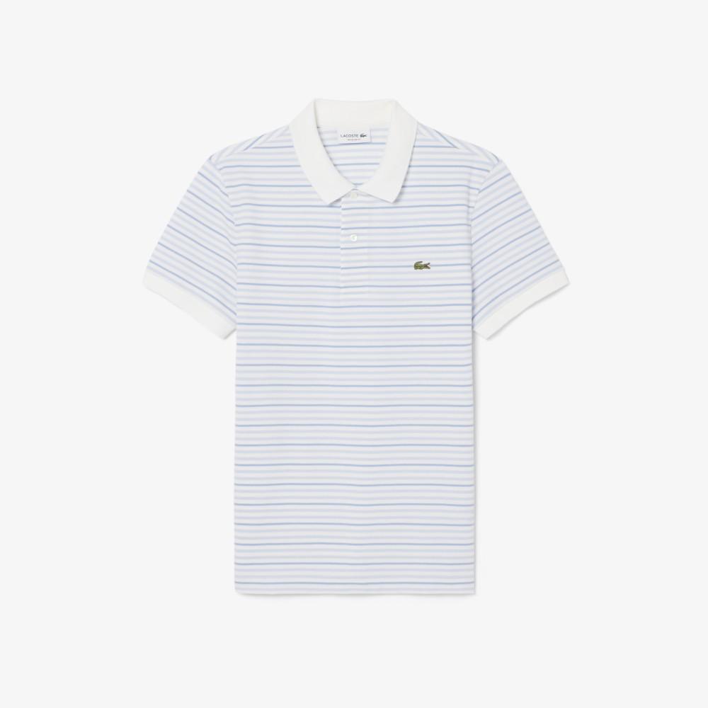 [lacoste] Men's Multi-Stripe Short-Sleeve Polo Shirt PH5962-56GWB5