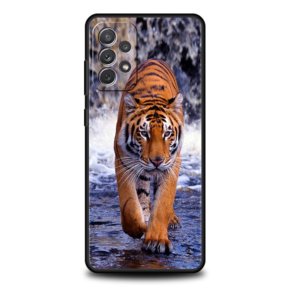 Tiger Leopard Fashion Phone Case For Samsung Galaxy A17 A07 A55 A35 A25 A15 A05 A33 5G A31 A23 A21s A13 A41 A73 A53 A51 A71Cover