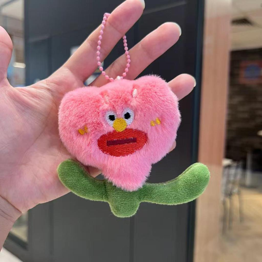 Pacha Dog Plush Doll: Cute Blush Heart Backpack Pendant, Cartoon Couple Gift