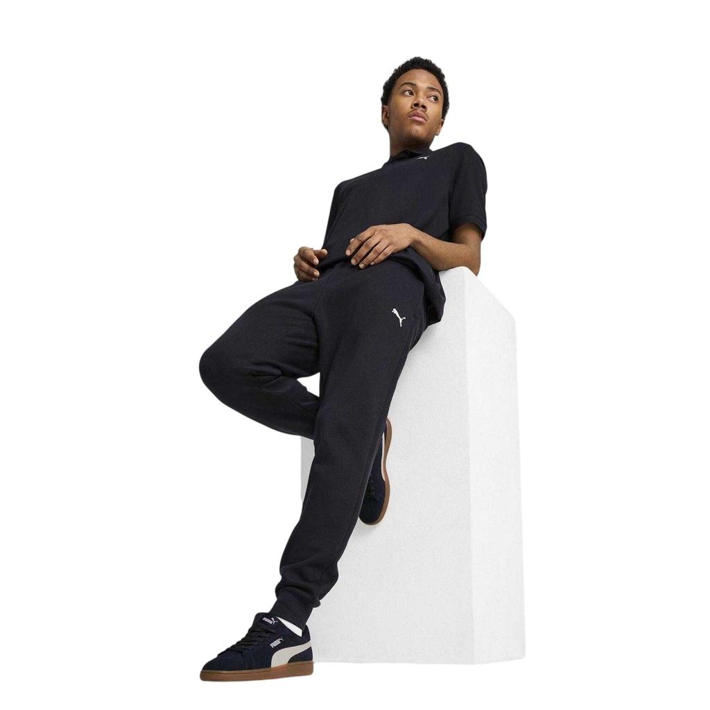 Puma Mens Logo Cuffed Joggers