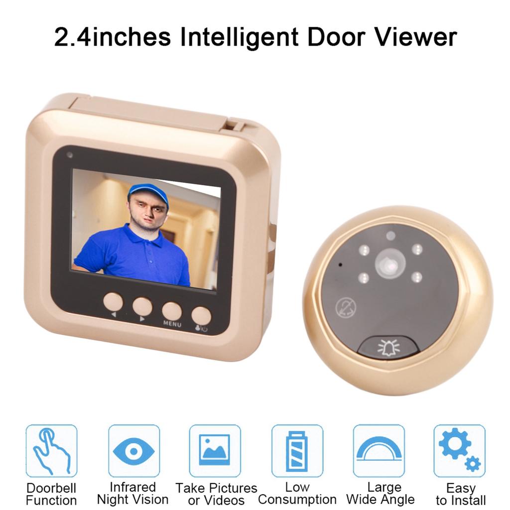 2,4 Zoll 1080P Intelligente Elektrische Türklingel TFT Digitales Guckloch Sicherheitskamera Viewer