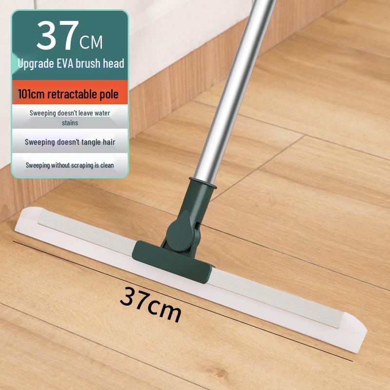 Magic Broom Retractable Silicone Squeegee: Dual-Use for Wet/Dry Bathroom Floors