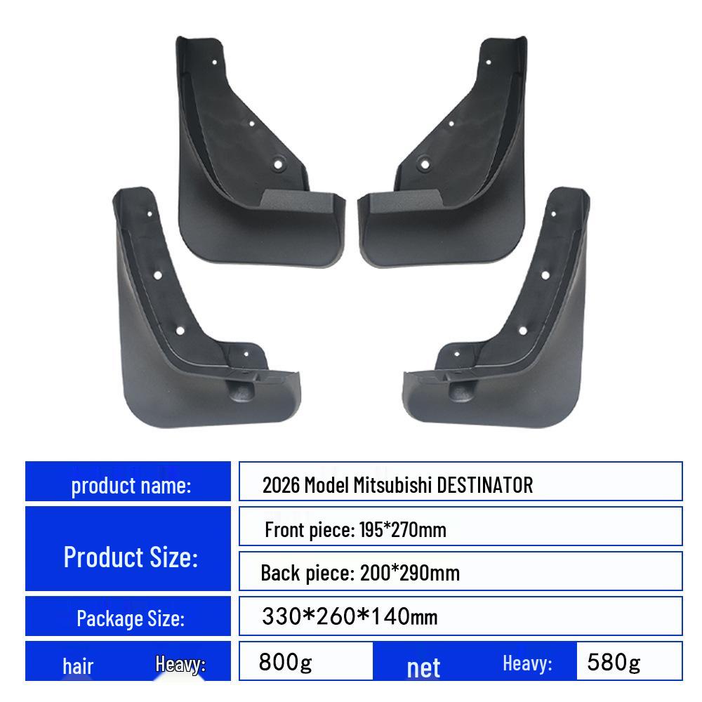 Mudguard for 2026 Mitsubishi Destinator Car Tire