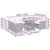 VidaXL Salon de jardin avec coussins 10 pcs beige résine tressée, ensemble de canapés d'extérieur, salon de jardin 3326971