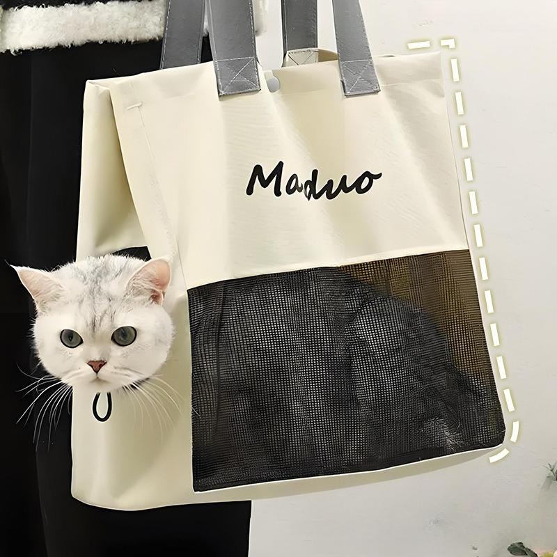 Pet carrying backpack breathable and lightweight diagonally spanning dog backpackcat bag outdoor handbag portablesingle shoulder