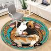 1 Stück Meerschweinchen Kunstwerk Stuhl Teppich für Büro, Rutschfest, Weicher und Langlebiger Büroteppich, Perfekt für Büro yy260127108