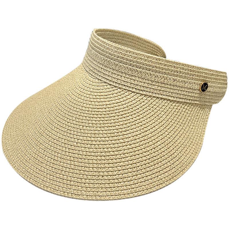 Weaving Visor, Empty Top Hat, Sun Protection Hat, Women's Sharafi Sun Hat, Foldable Hat, Cool Hat, UV Protection
