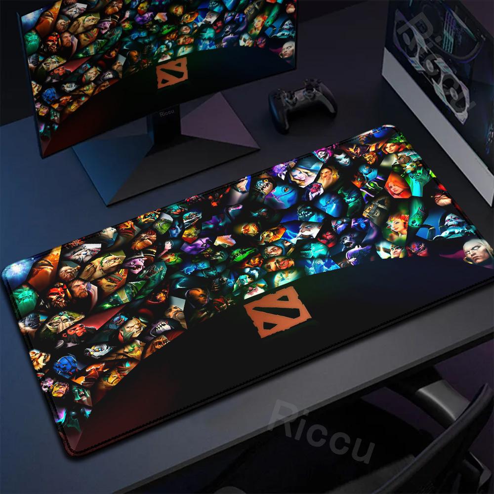 Anime Mauspads DOTA 2 Gummi Teppich Computerspiel Zubehör Groß Rutschfest Tapis De Souris Mauspads Schreibtischunterlage Schreibtischschutz