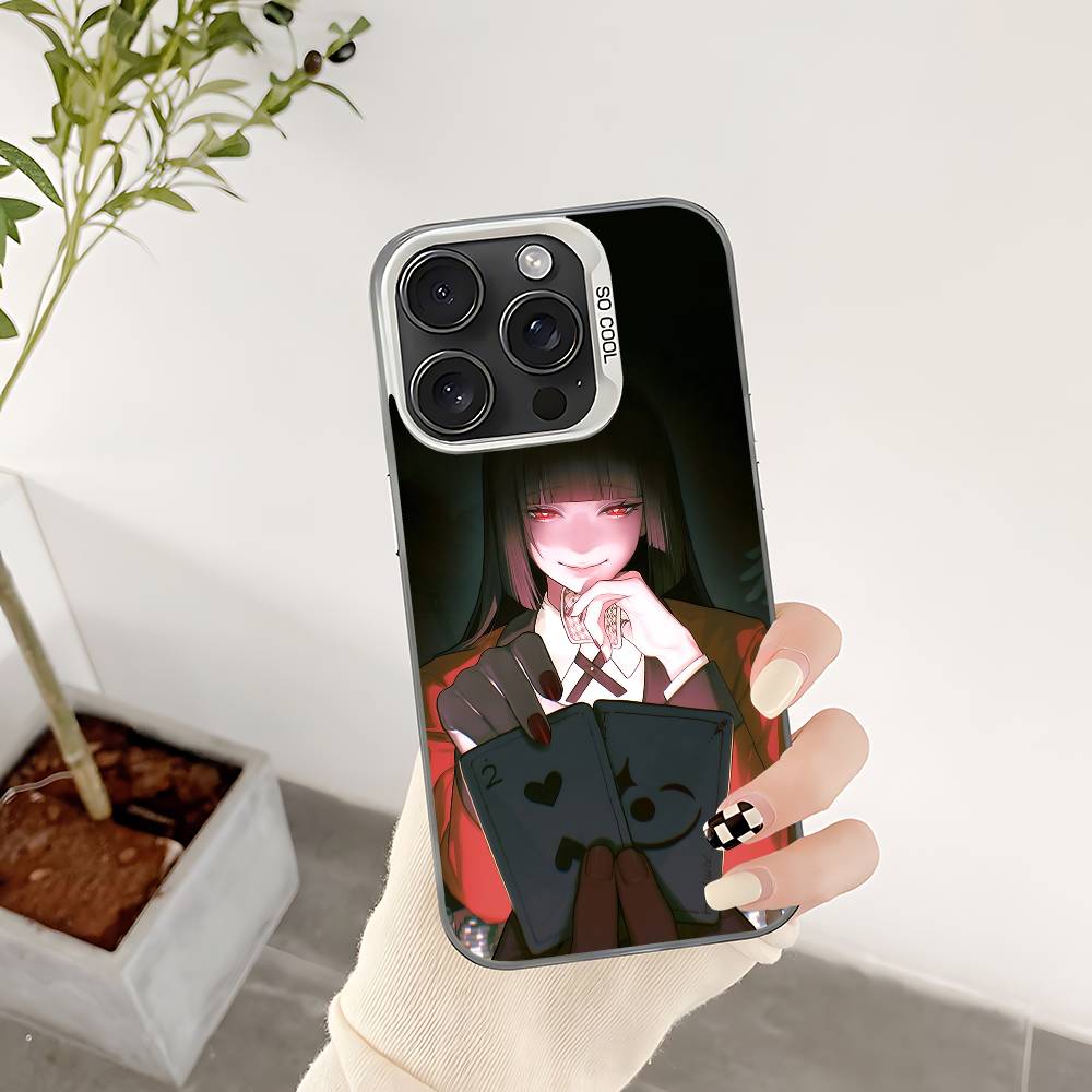 

Anime K-Kakegurui Phone Case For IPhone 17 16 15 14 13 12 11 Pro Max Plus Color Shockproof Back Silver Cover iphone12Pro