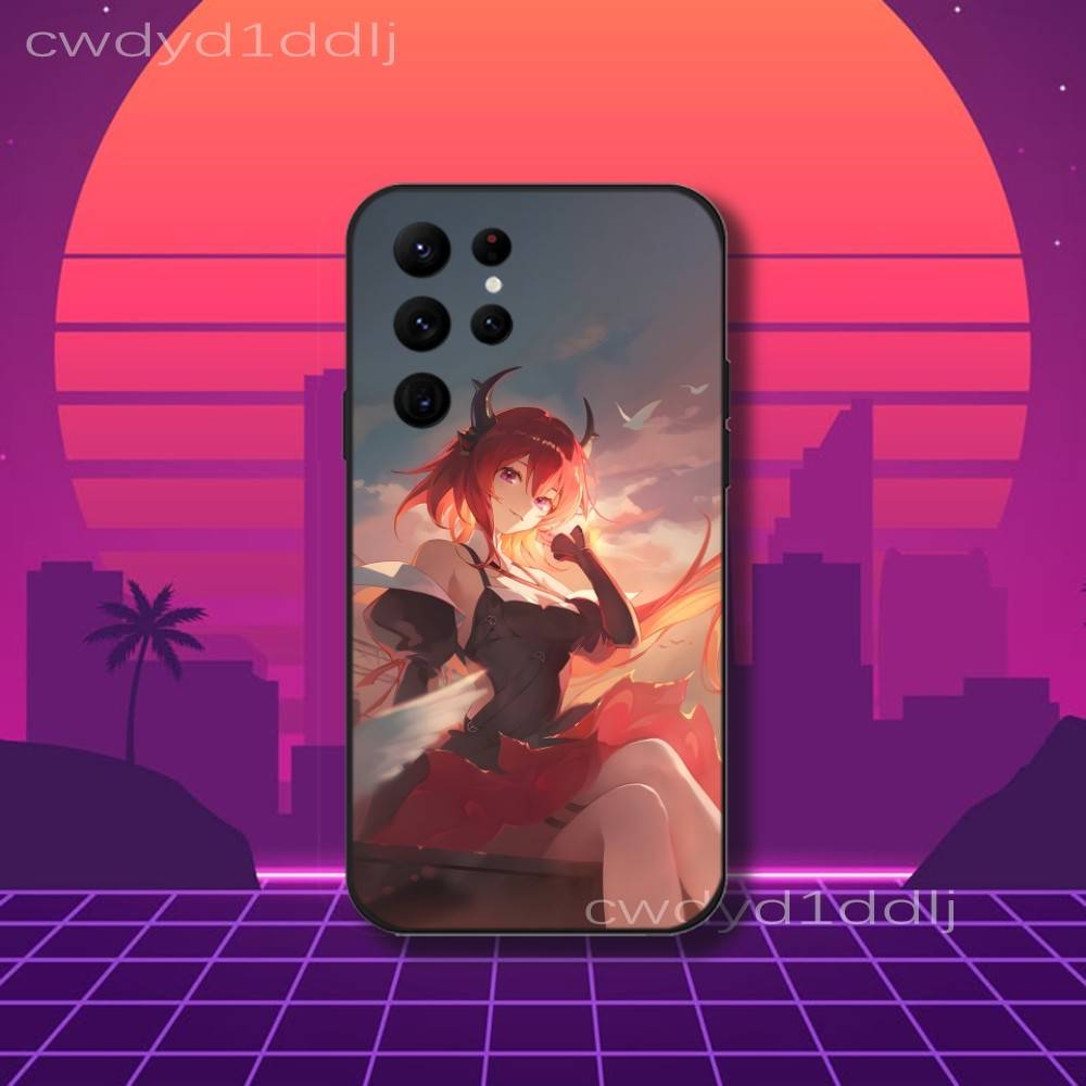 Laevatein A-Arknights Endfield Phone Case For Samsung S10,S21,FE,S21 ,S26,S25,S24,S23,Ultra,S9,S22,Plus Black Shockproof TPU