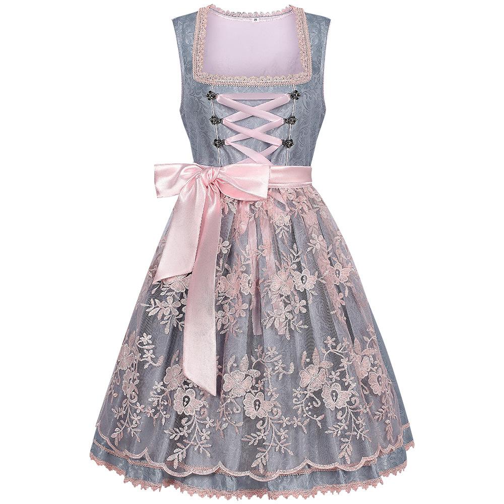 Women's German Dirndl Dress Costumes for Oktoberfest Carnival Traditional Costume Beer Dress Festive Dress