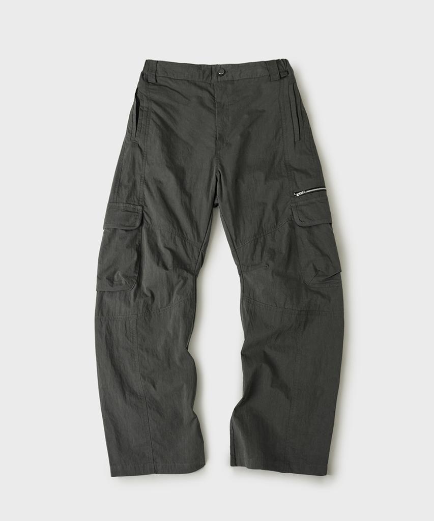 HOOVES Wide Straight Cargo Pants [Charcoal]