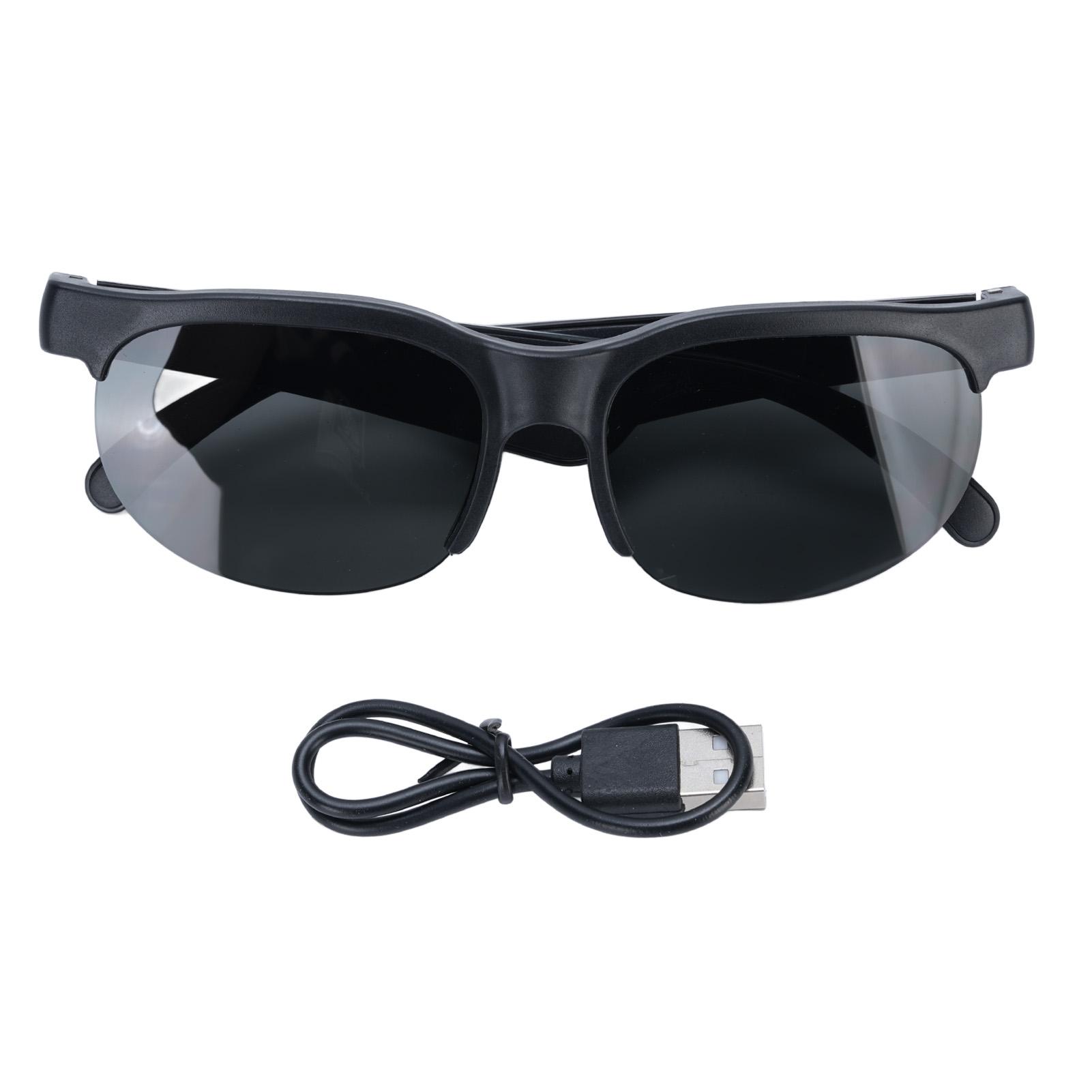 

Smart Bluetooth Sunglasses Support 140 Languages Built in Mic Stereo Sound Sunglasses for Music