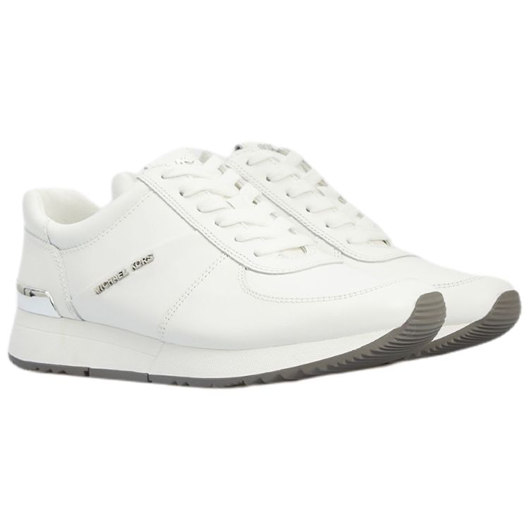 Michael Kors Leder Sport Leicht Low-Top Freizeit Schuhe Damen Sneaker Weiß 43R5ALFP3L085