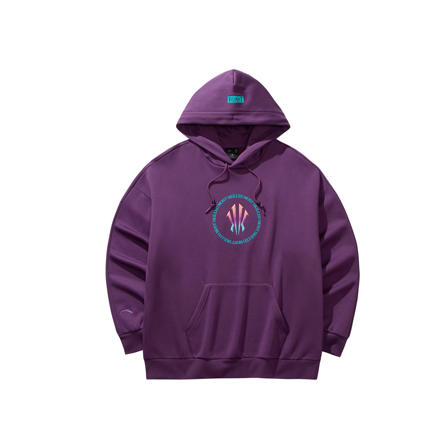 ANTA Sweatshirts Unisex Purple Sand Color 2 Hooded Moderate 972541714-2 S