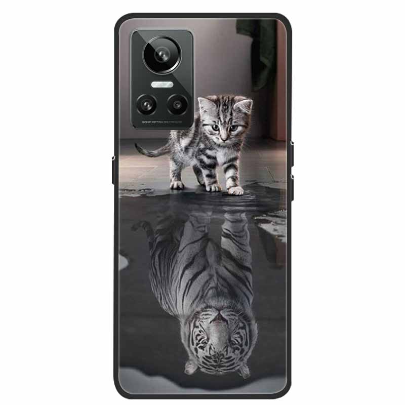 Mobilskal För Realme GT Neo3 Fodral Svart Silikon Mjuk Baksida För Realme GT Neo 3 Mobilskal Fodral RealmeGT G T Neo 3 Coque