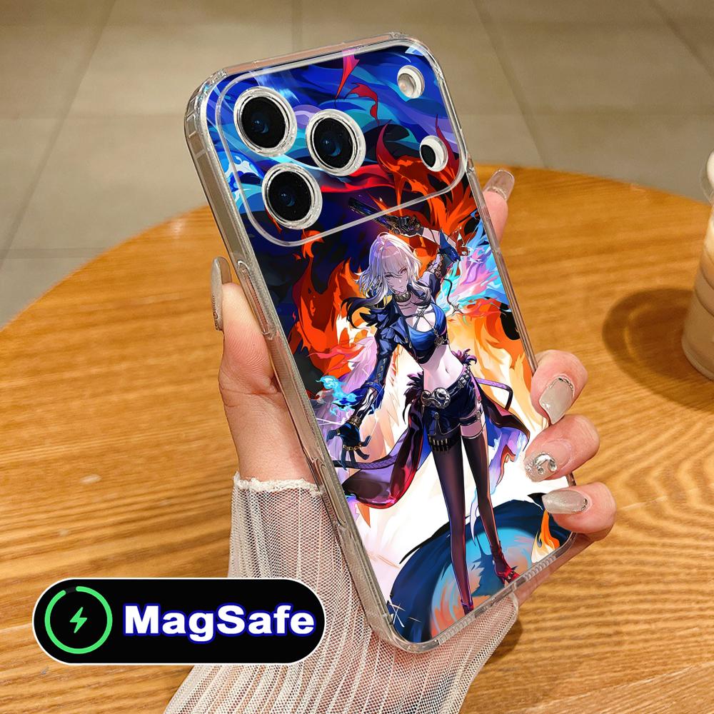 

Wuthering Waves Galbrena Phone Case for iPhone 17 16 15 14 13 12 11 Air Pro Max Plus Mini Magsafe Clear Colorful Cover Luxury iPhone17