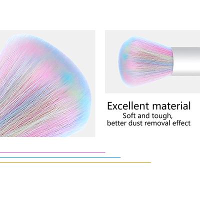 Nail Cleaning Dust Brush Makeup Brush Metal Handle Nail Paint Gel Dust Cleaning Brush Make Up Nail Art Uv Powder Remover Brush