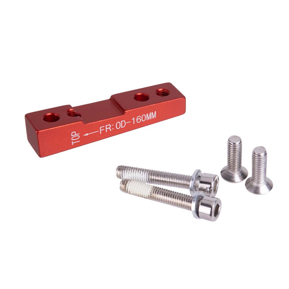 ZTTO Road Bike Disc Brake Flat Mount Adapter Ultralight Bracket Disc Brake Adaptor FR160 red #1