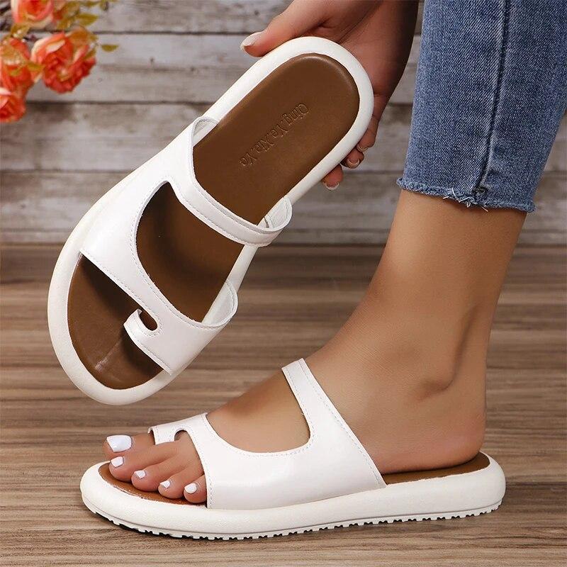 

Пляжные тапочки на плоской подошве с клипсой, повседневная женская обувь, модные летние сандалии, шлепанцы, обувь