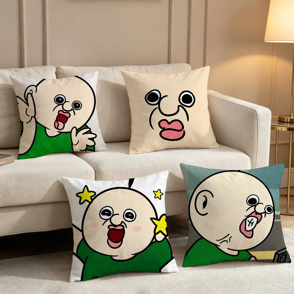 Funny Bbangbbangs Diary Cartoon Comfortable soft Pillow Case for Sofa Living Room Home Decor Protective Covers