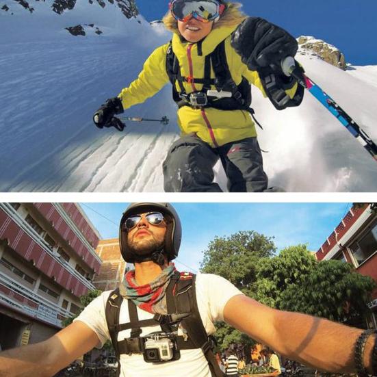 Phone Mount Holder Chest Strap Action Camera Bracket Adjustable Easy To Install 360-Degree Rotation Phone Clip Chest Strap Kit