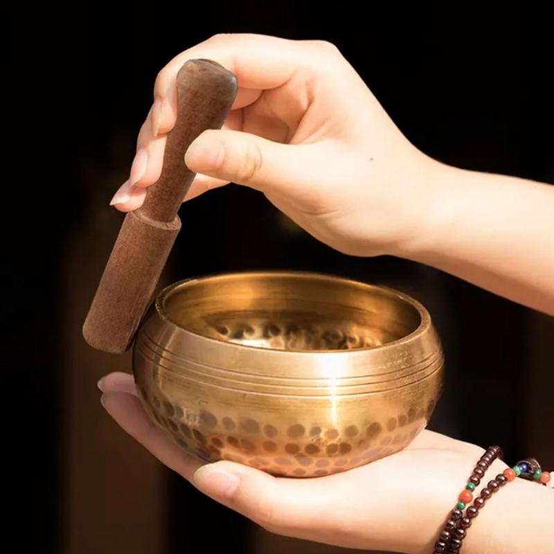 Authentisches Klangschalen-Set Achtsamkeits-Schale Musikinstrument Perfekt für Entspannung Heilung und Spirituelle Praktiken