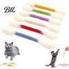 Indoor Cat Toy Cotton Swab with Catnip Felt Chew Stick Teething Non-toxic Kitten Kicker for Play Interactive Kitty Accessories Pet