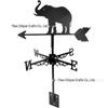 Weather Vane Ornament: Outdoor Wrought Iron Spray-Painted Roof Decoration Metal Craft