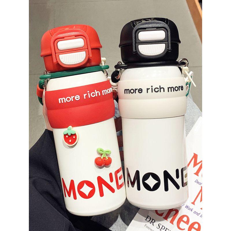 Large-Capacity Thermos Cup for Women 2025 New Model High-Value Dual-Use Cup for Students Portable 316 Stainless Steel Straw Cup