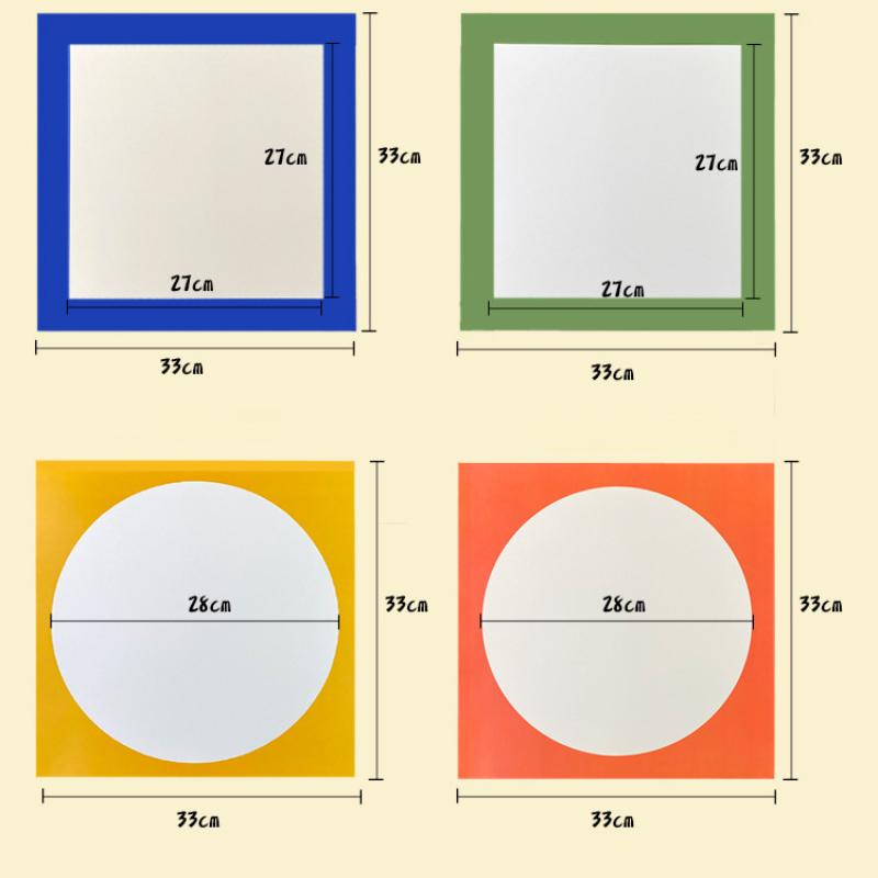 Square/Round Watercolor Paper 10 Sheets Professional Water Color Paper Postcard for Painting School Supplies