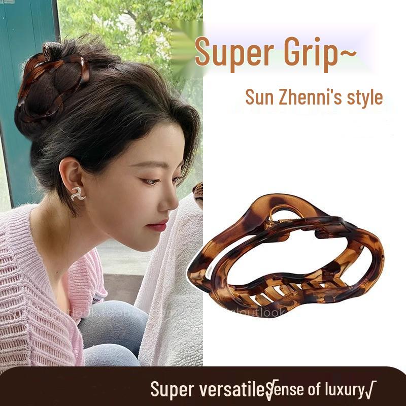 Sun Zhenni Large Acrylic Claw Clip - High-End Hair Accessory for Women