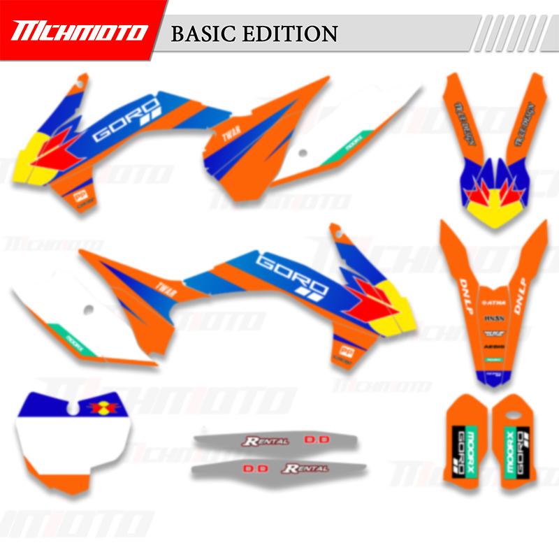 MCHMFG Full Set Graphics Decal Stickers Kits For KTM EXC EXC-F 125 250 300 350 450 2014 2015 2016 SX SXF 2013 2014 2015