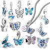 Butterfly Series Charm Bead Applicable To Original Jewelry &Diy Making Women Unique Bracelet Bangle Jewelry Fine Gift