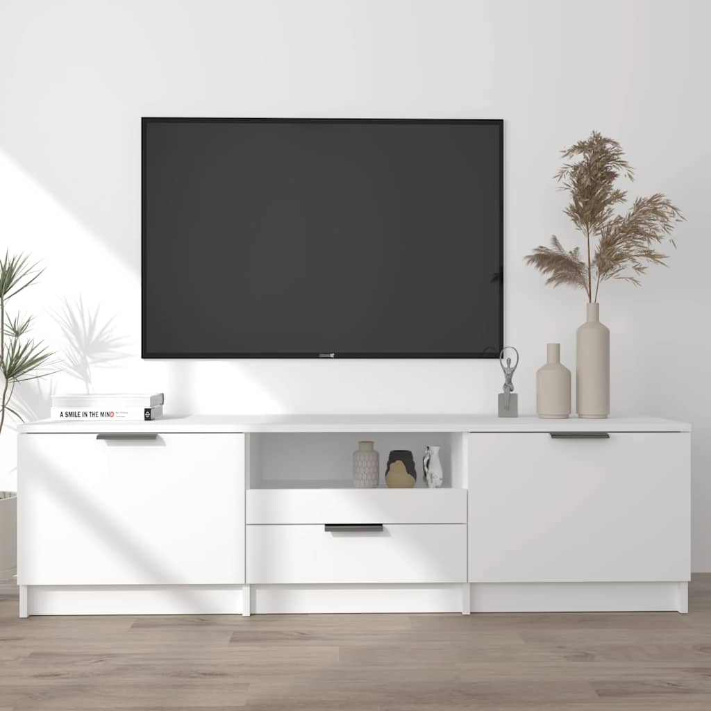 Vidaxl Szafka Pod Telewizor, Biała, 140X35X40 Cm