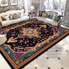 Persian Retro Geometric Living Room Luxury Carpet Decoration Bedroom Non-slip Washable Floral Mat Soft Fluffy Office Area Rug
