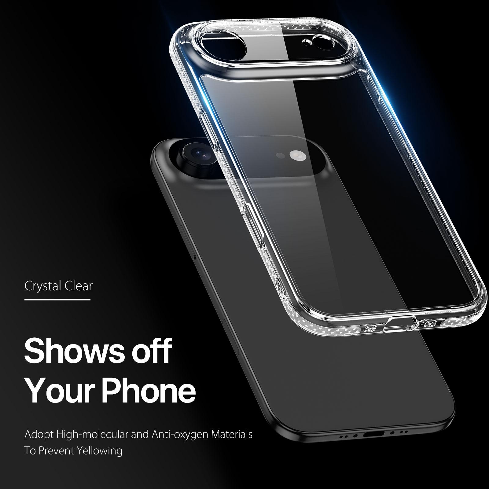 

For iPhone 17 Air Clear Phone Case DUX DUCIS Clin Series TPU+PC Anti-drop Back Cover Clear