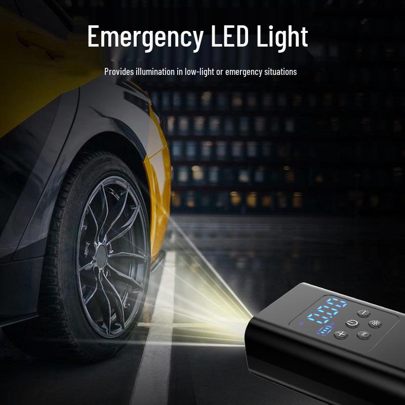 Compact Wireless Electric Tire Inflator & Air Pump with Handheld Feature