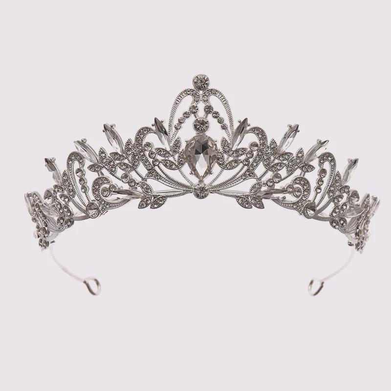 Tuanming Korean Rhinestone Crown: Elegant Princess Wedding & Photography Headdress