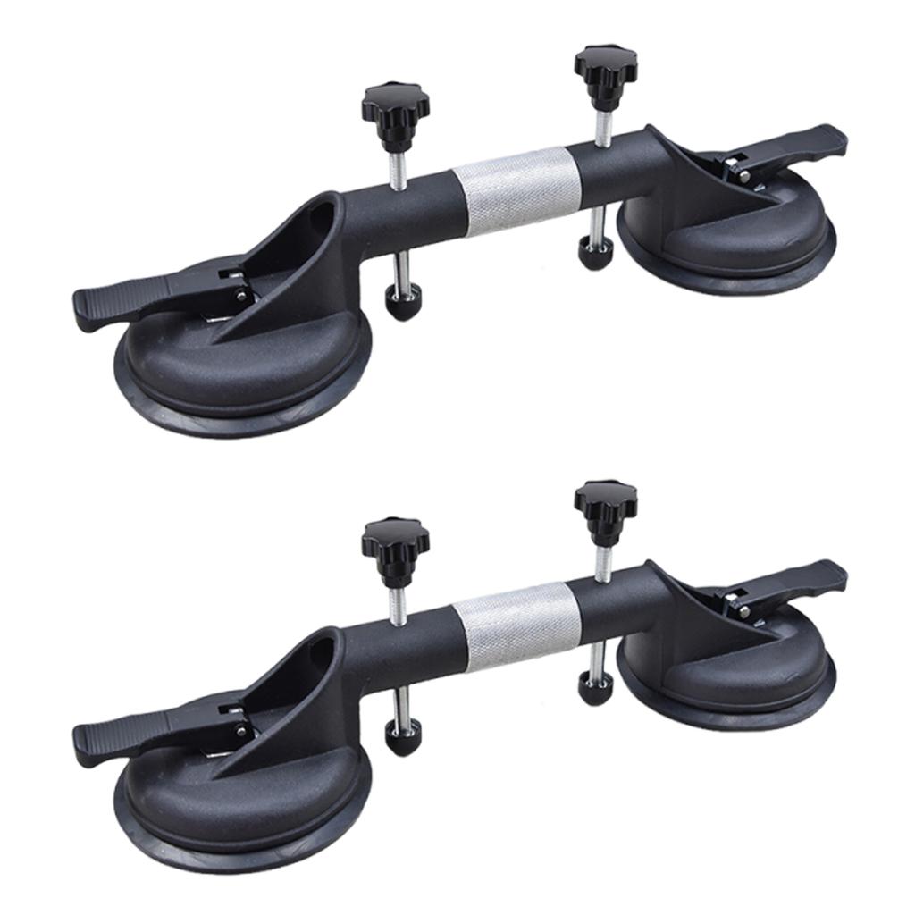 2 Pack Seamless Stone Seam Setter with Double Vacuum Suction Cup Seamless Splicing Leveling Device for Stone Marble Slab Glass