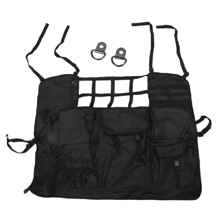 

Rear Seat Trunk Cargo Organizer Management System Suitable For JK Nonslip Mesh Storage Bag Quick Installation Accessory 1