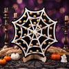 Tabletop Holiday Decoration Halloween Wooden Lollipop Display Stand, Spider Web Ghost Party Favors Pumpkin Shaped Candy Holder, Decor Ornament