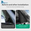 Carbon Fiber Pattern TPU Film Interior Sticker for Tesla Model Y 2025 A Pillar Outer Triangle