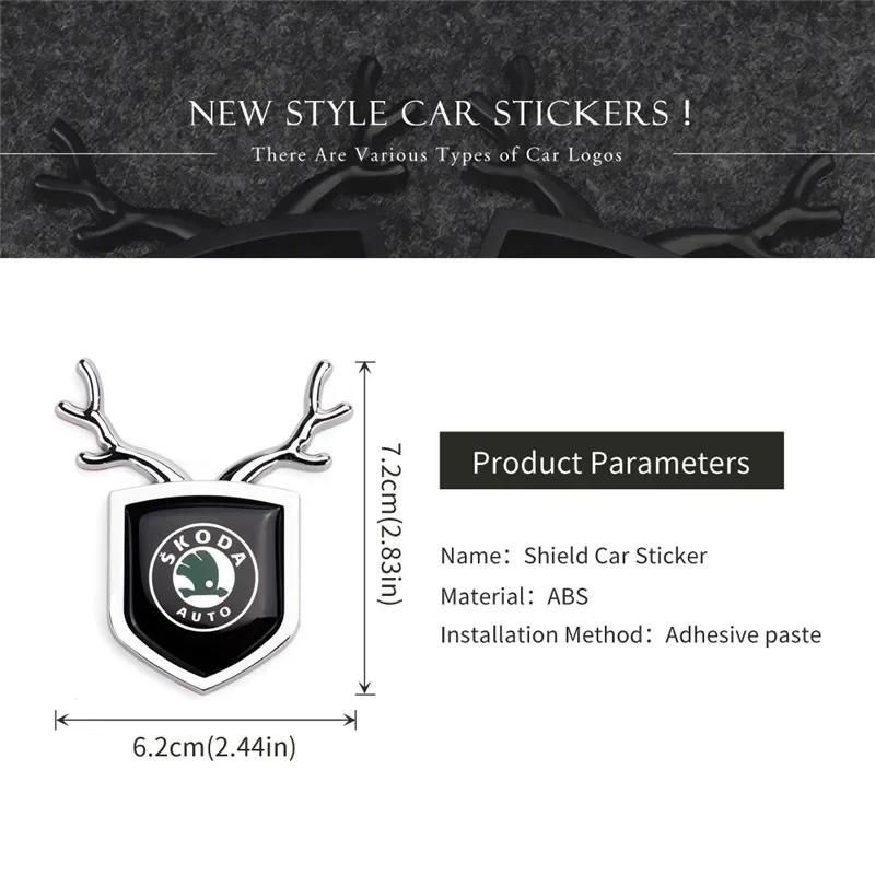 Car Sticker for Skoda Fabia 2 Vision S Kodiak Roomster Yeti Octavia A5 Rapid Kodiaq Superb Side Badge Window Decal Accessories