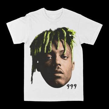 

Juice Wrld White Cotton TShirt Hip Hop Streetwear Casual Unisex Short Sleeve L