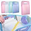 Portable Vertical Folder File Folders A4 Letter Size Macaron Color Accordian Document Organizer For Classroom Office Desktop Box