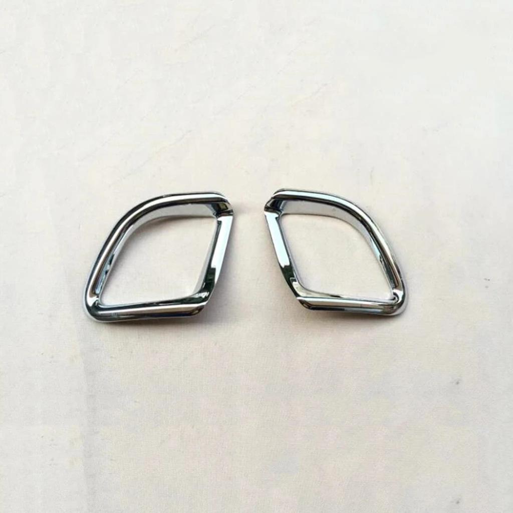 Car Rear Foglight Fog Lights Lamp Cover Trim For Toyota Highlander Kluger 2014 -  ABS Chrome Accessories Decor Frame Sticker