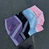 HCW Y2K Retro Striped Patchwork Embroidered Jeans Loose Straight Wide Leg Trousers Teens